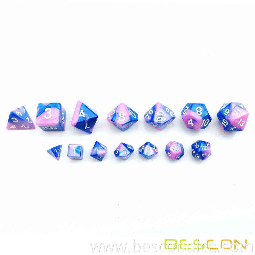 Tiny Small Gemini Dnd Dice Set 3